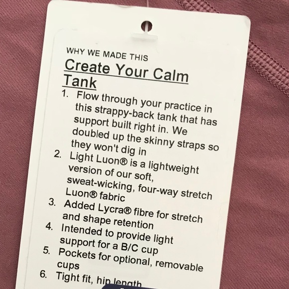 Lululemon Create your calm tank - Picture 2 of 3